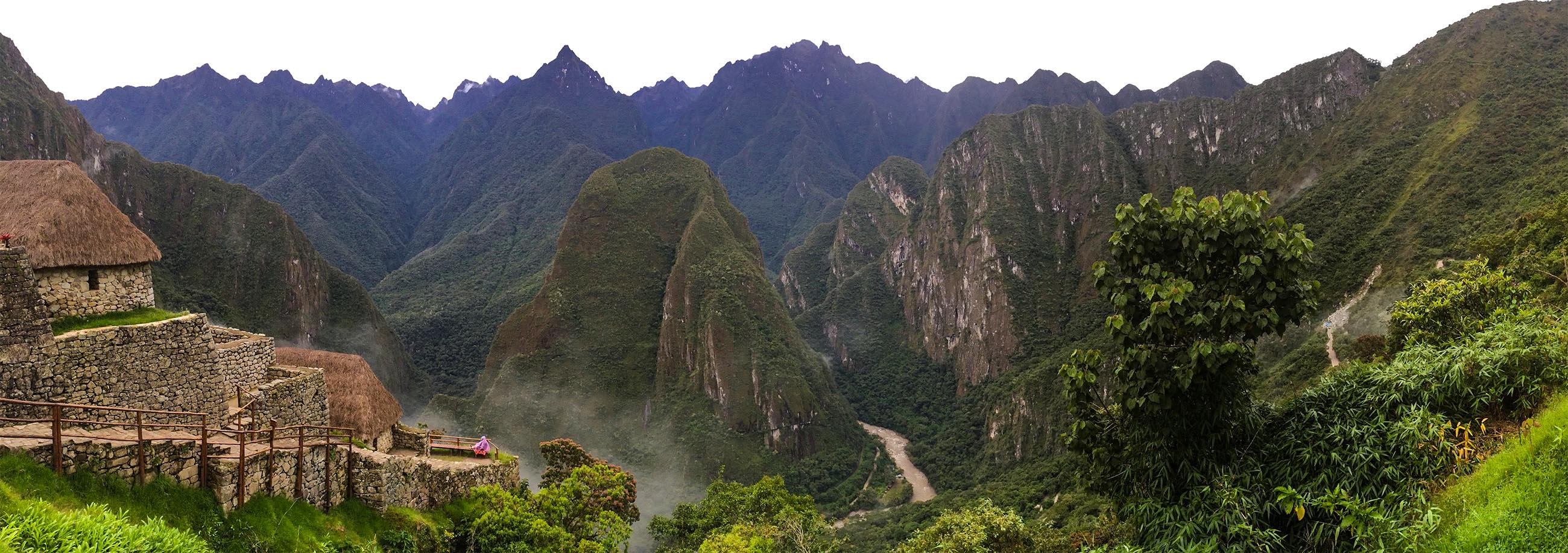 Machu Picchu citadel at sunrise, Tierras Vivas Inca Trail tour