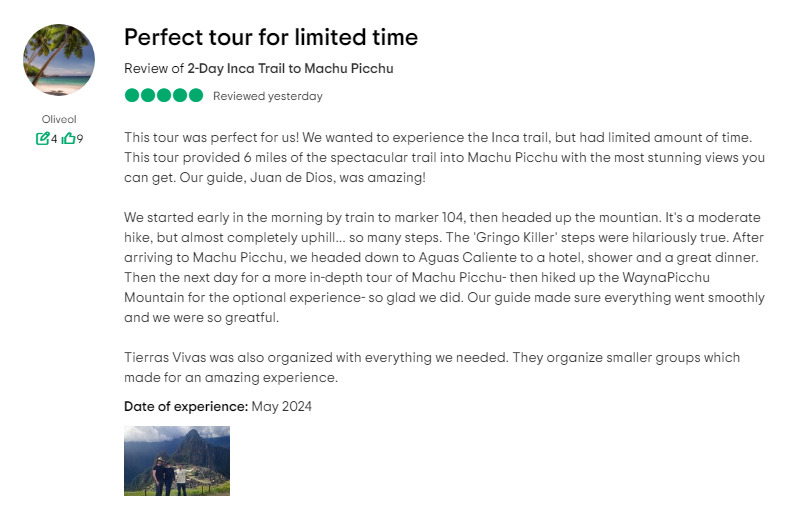 2-Day Inca Trail to Machu Picchu