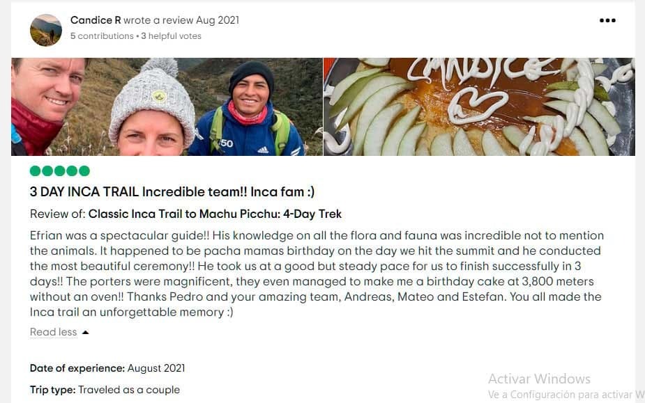 3 Day Inca Trail
