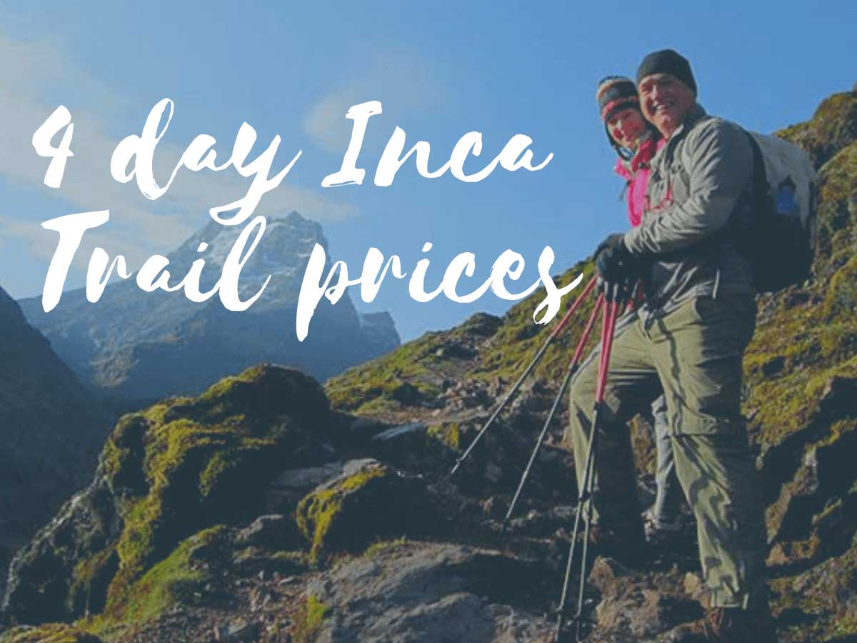 4 day Inca Trail prices