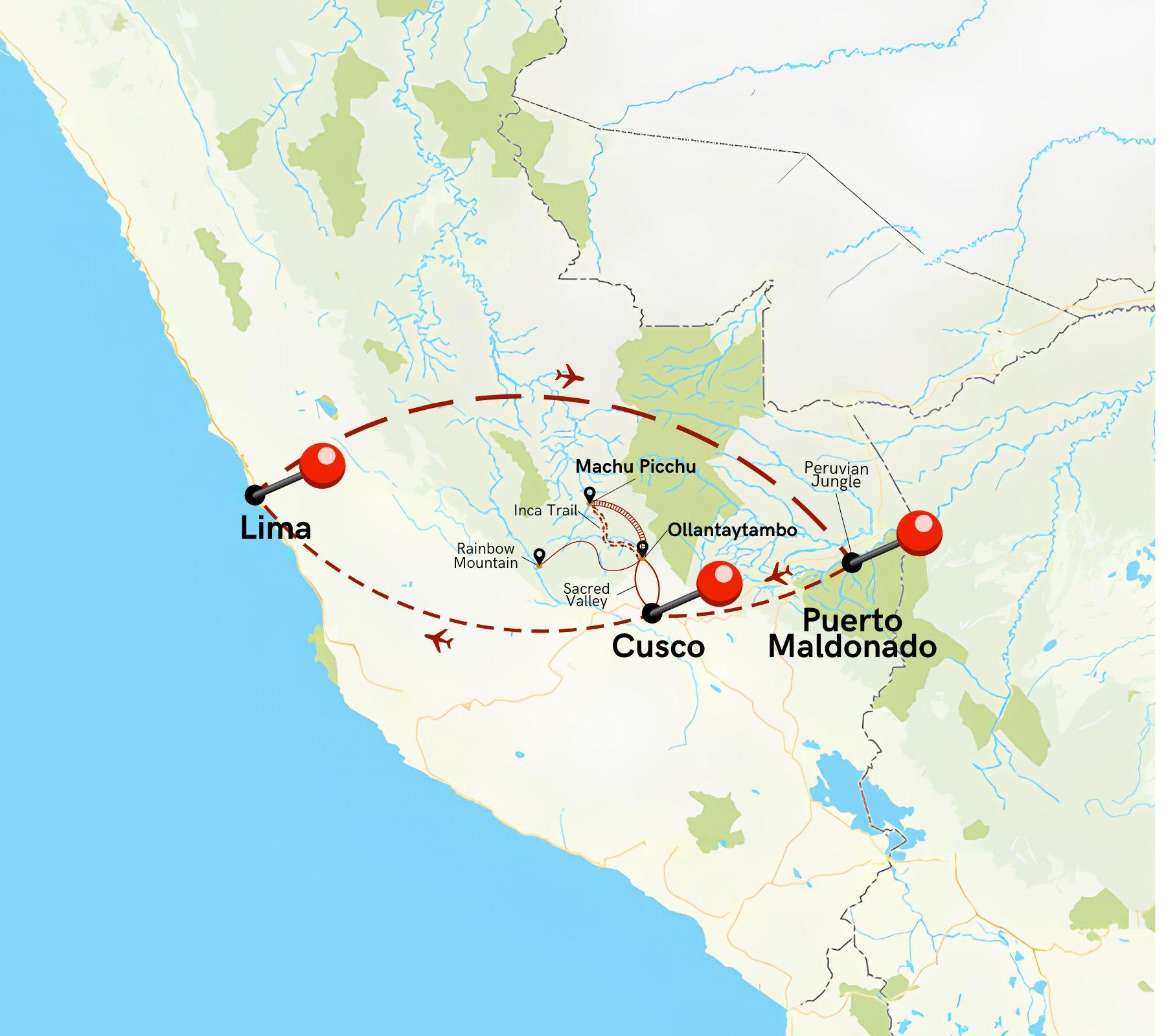 Amazon and Machu Picchu