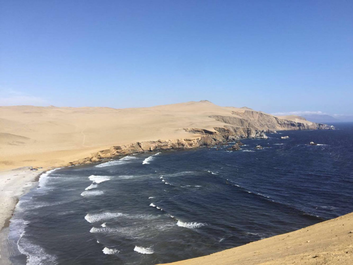 Barlovento Beach within the Paracas National Reserve
