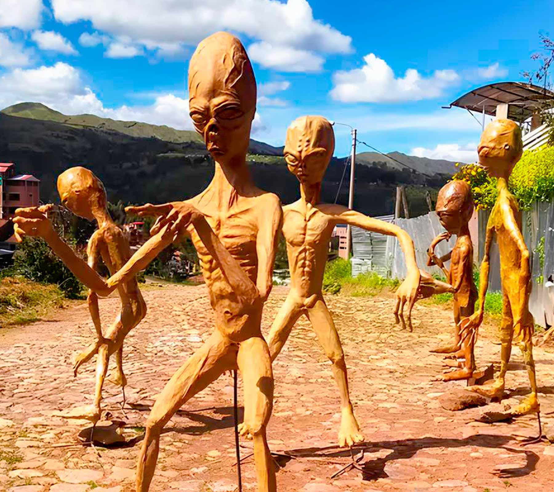 Ecomuseum Area 21 Peru in Cusco (alien sculptures)