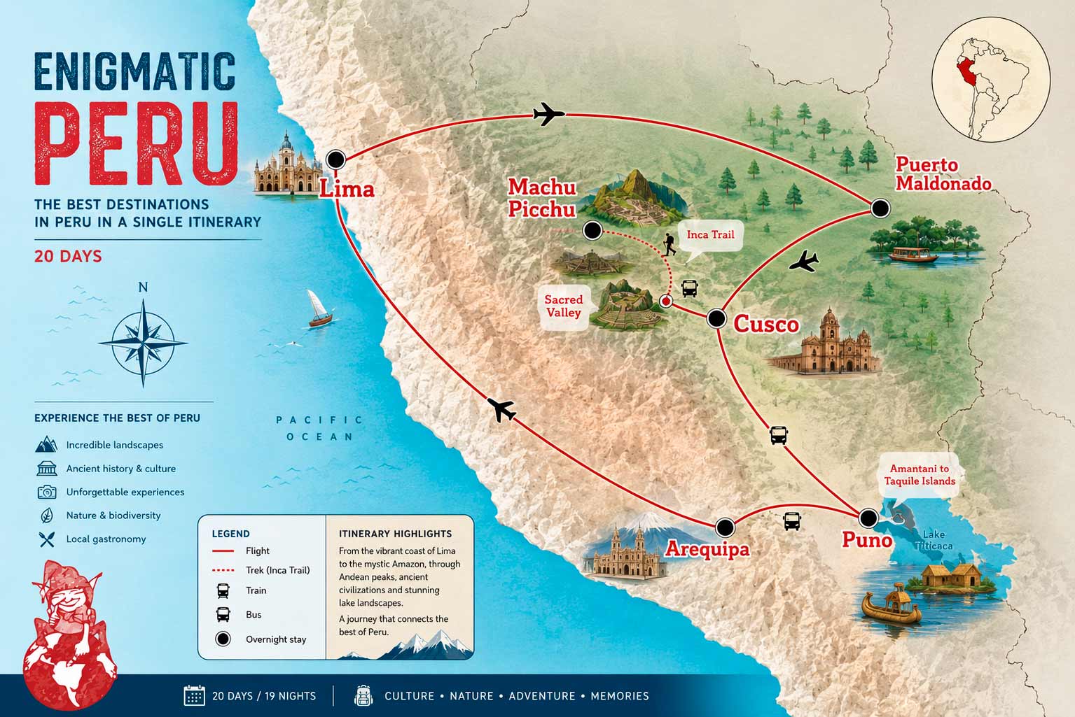 Enigmatic Peru Map