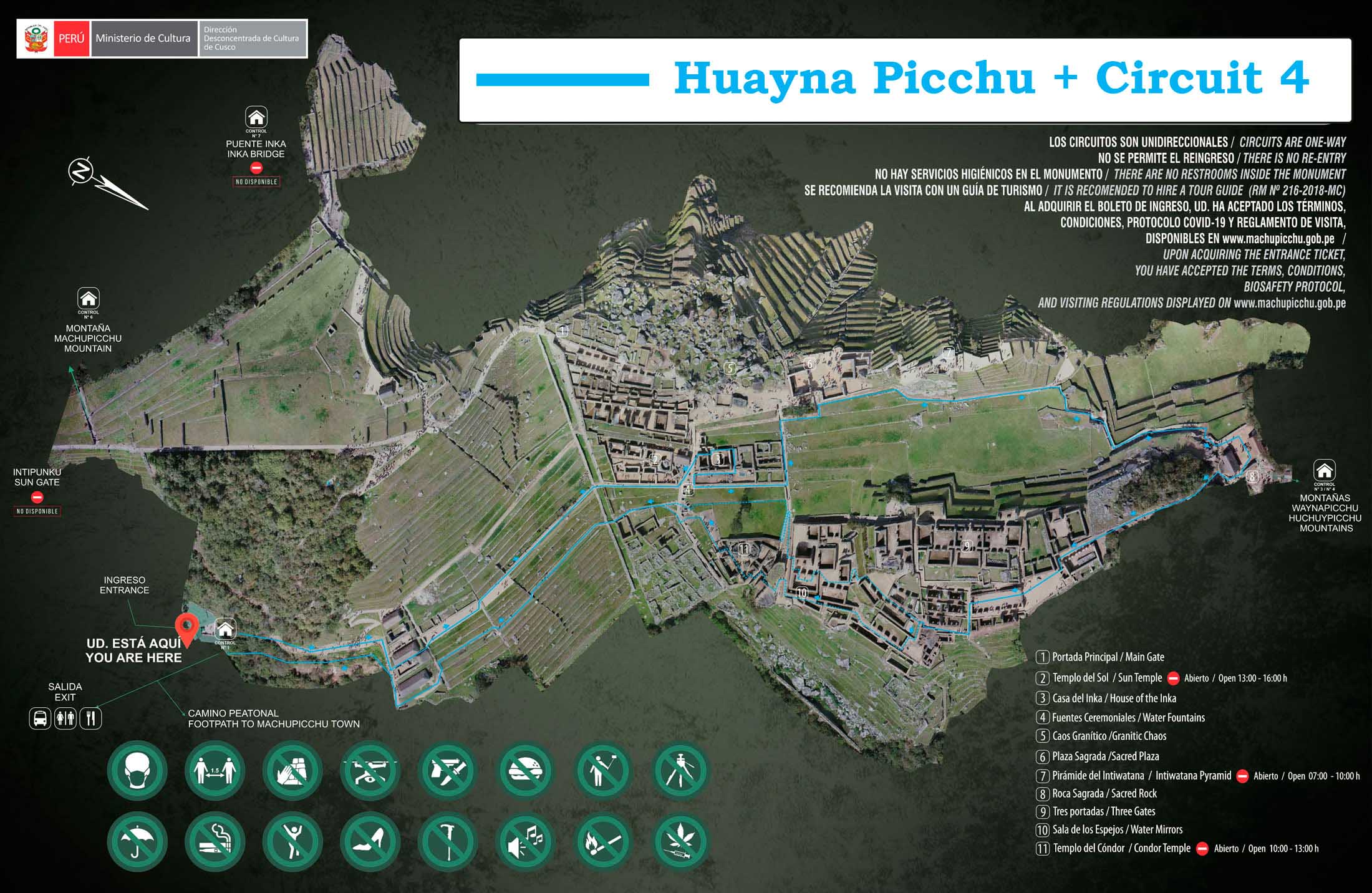 Huayna Picchu tickets + Circuit 4