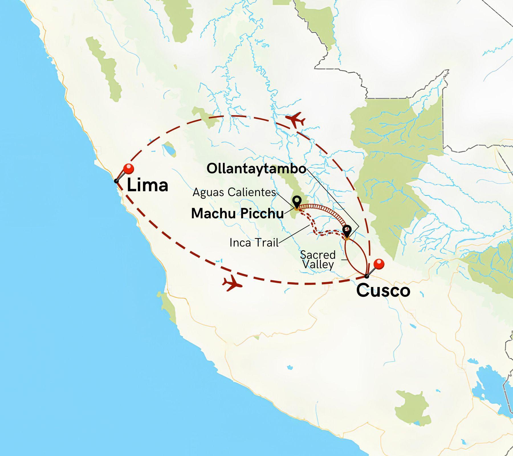 Lima, Sacred Valley and Inca Trail to Machu Picchu