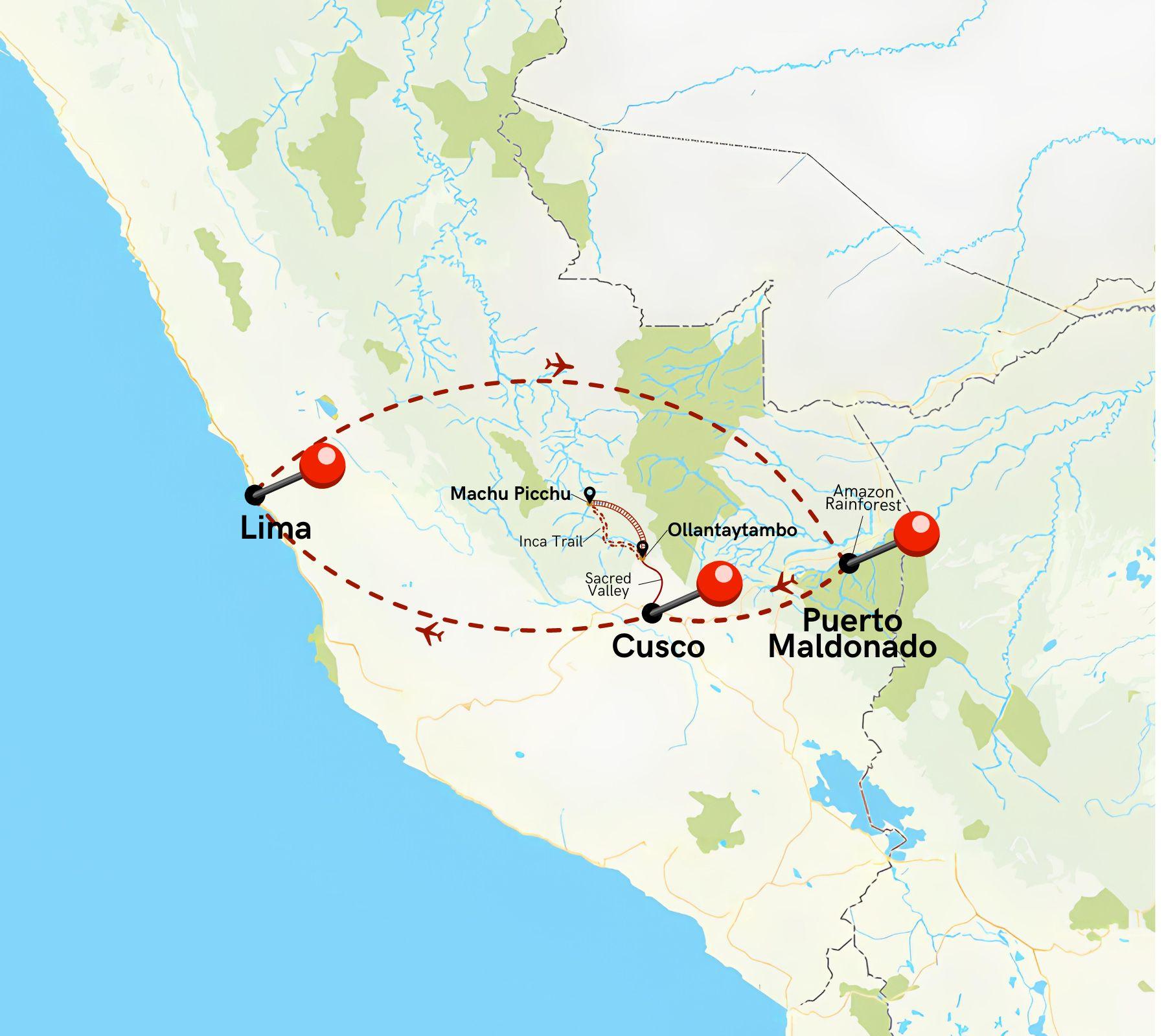 Inca Trail and Amazon Rainforest