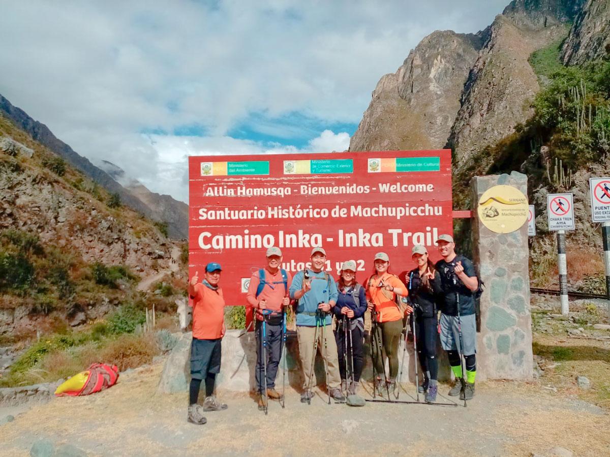 Km 82 of the Inca Trail