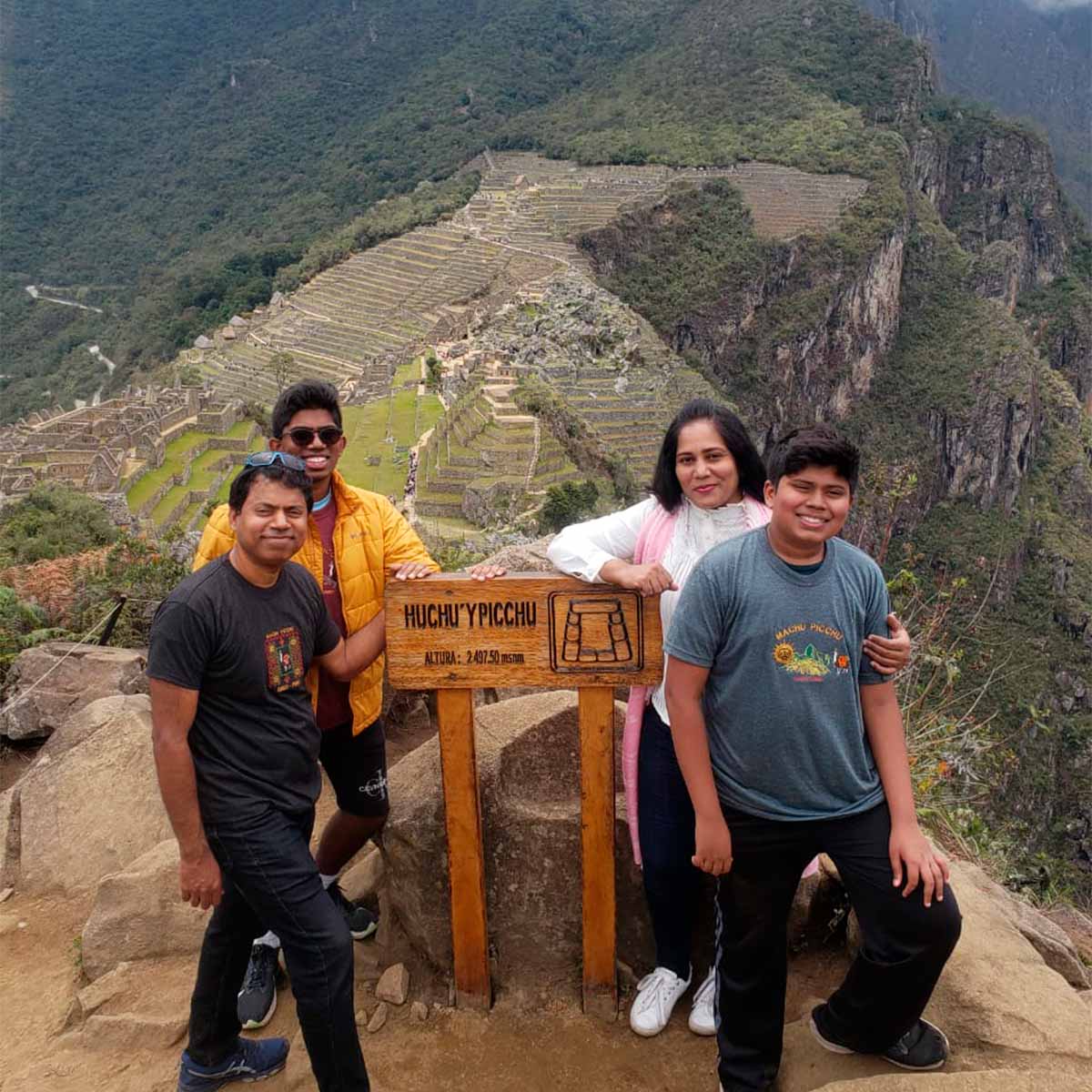 Machu Picchu and mountain