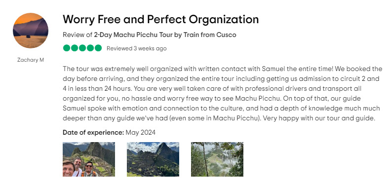 2-Day Machu Picchu Tour by Train from Cusco