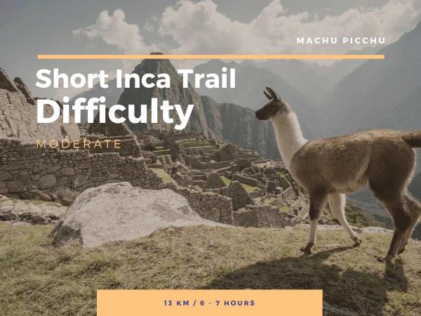 Short Inca Trail difficulty