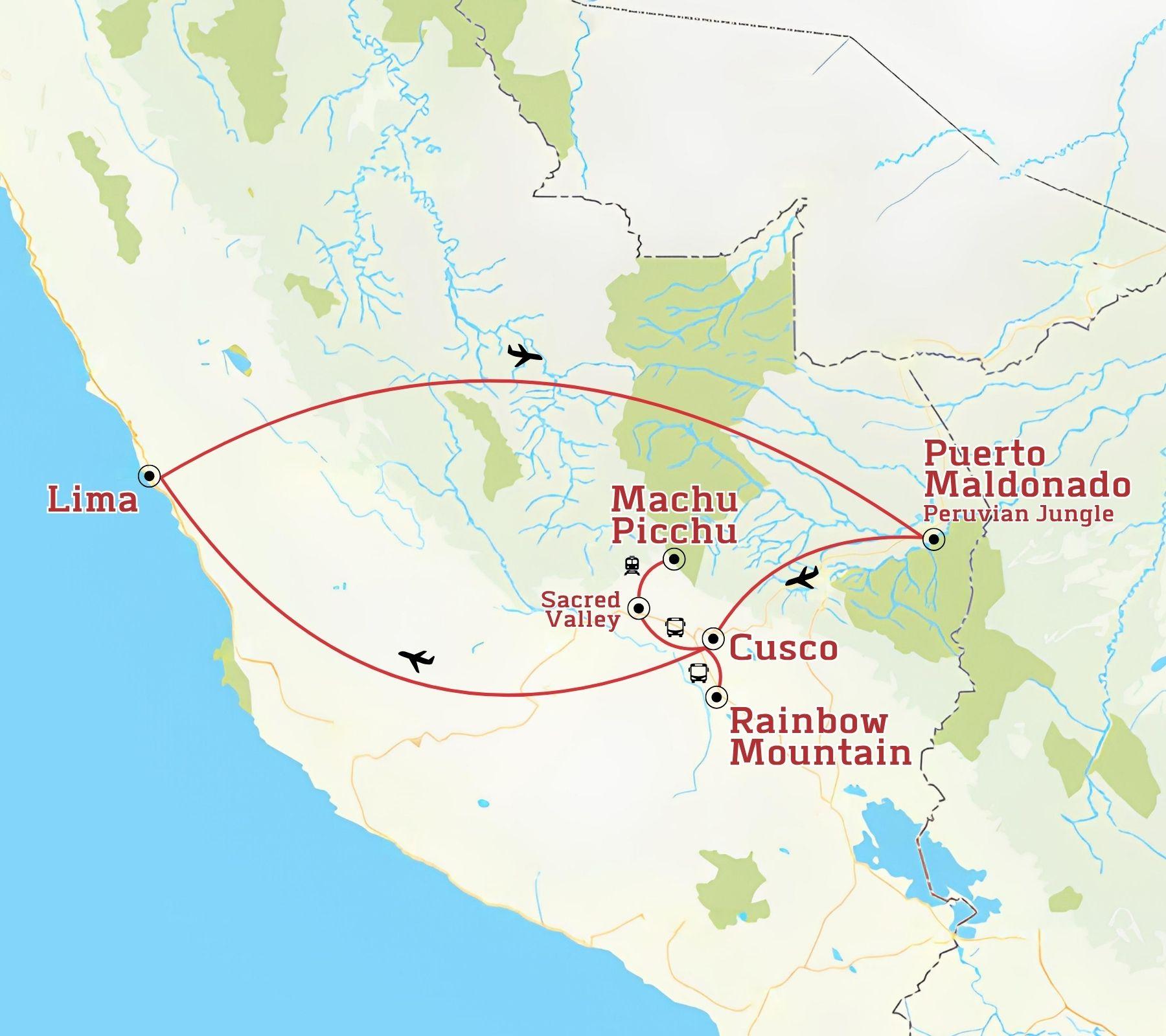Amazon and Machu Picchu