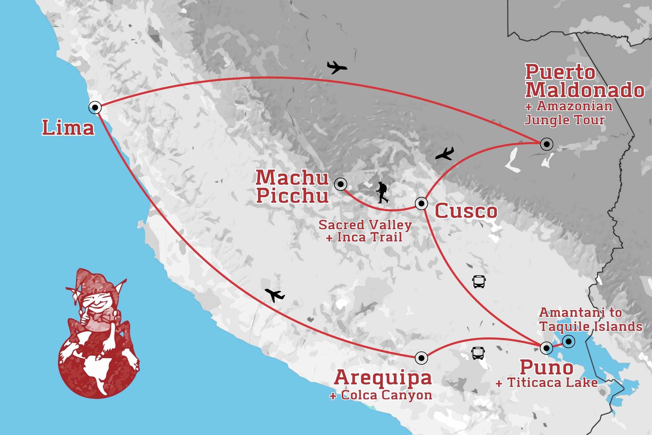 Peruvian Highlands Map