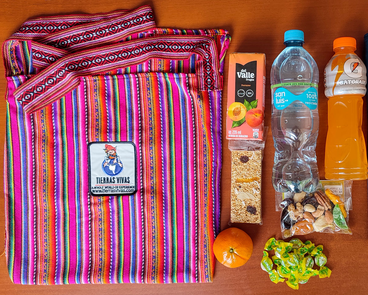 Snack Bag Machu Picchu tours