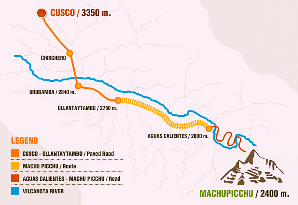 Train from Cusco to Machu Picchu