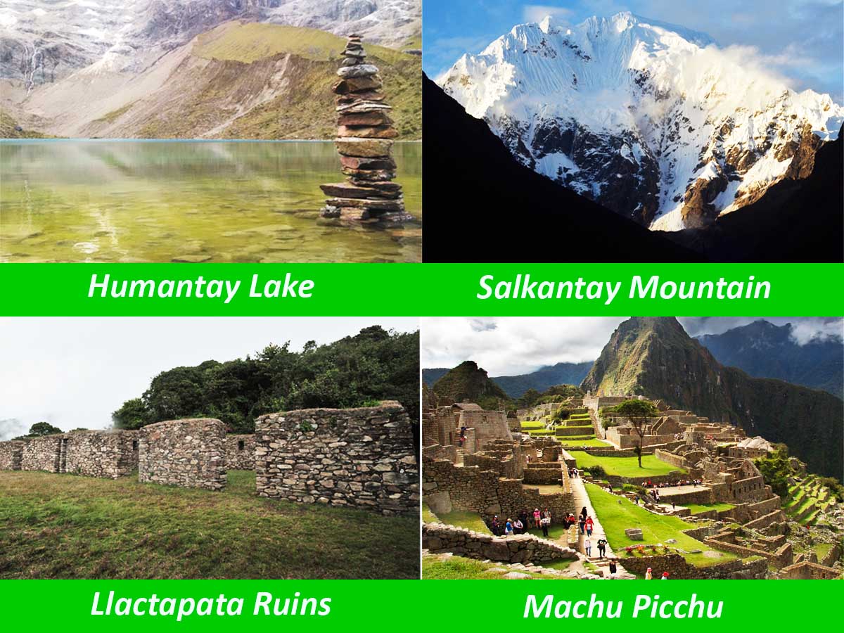 What do you view during the Salkantay Trek?