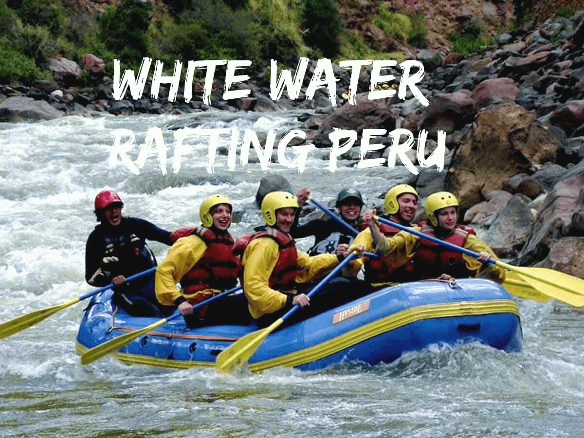 White water rafting Peru